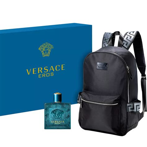 versace cologne gift sets for men|Versace cologne set with backpack.